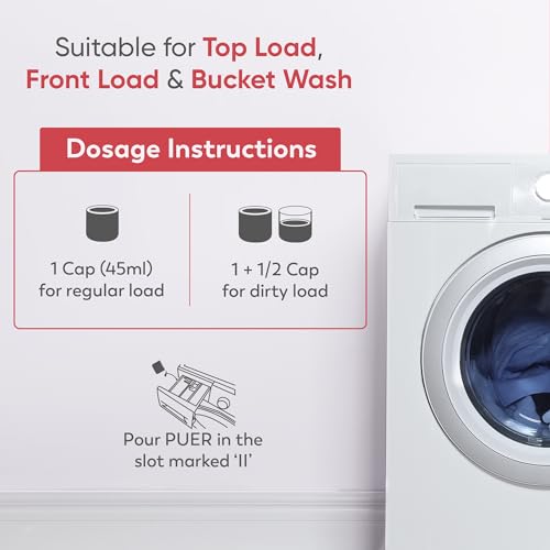 PUER Liquid Detergent Advance Care Blooming Garden 1800ml Refill Pouch for Front & Top Load Washing Machine | Plant Based & Eco Friendly | Tough Stain Removal, Color Safe & Bleach Free - Image 7