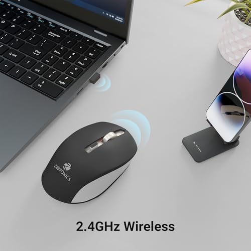 ZEBRONICS Zeb-Jaguar Wireless Mouse, 2.4GHz