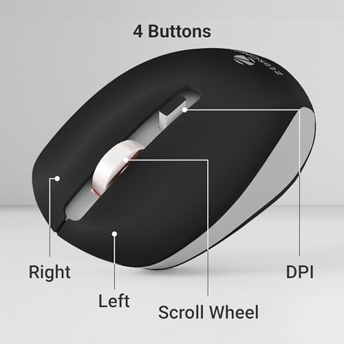 ZEBRONICS Zeb-Jaguar Wireless Mouse, 2.4GHz