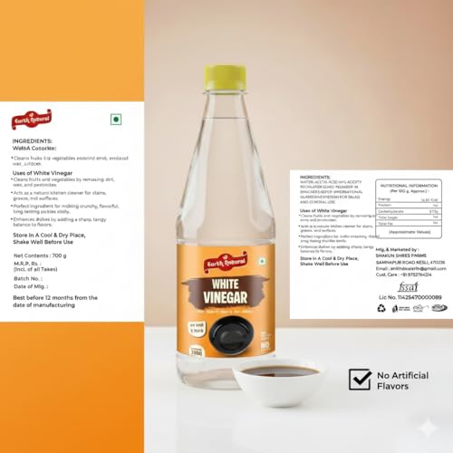 Earth Natural White Vinegar 700g