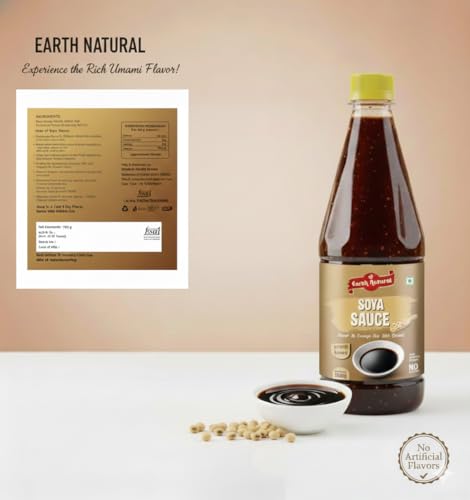 Earth Natural Soya Sauce 700g – Rich Umami Flavour, Ideal for Chinese Cooking, Stir-Fry, Fried Rice, Noodles, Momos, Dips & Marination - Image 3