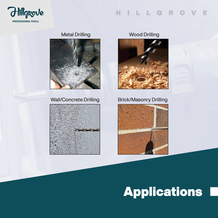 Hillgrove Heavy-Duty Electric Drill Machine
