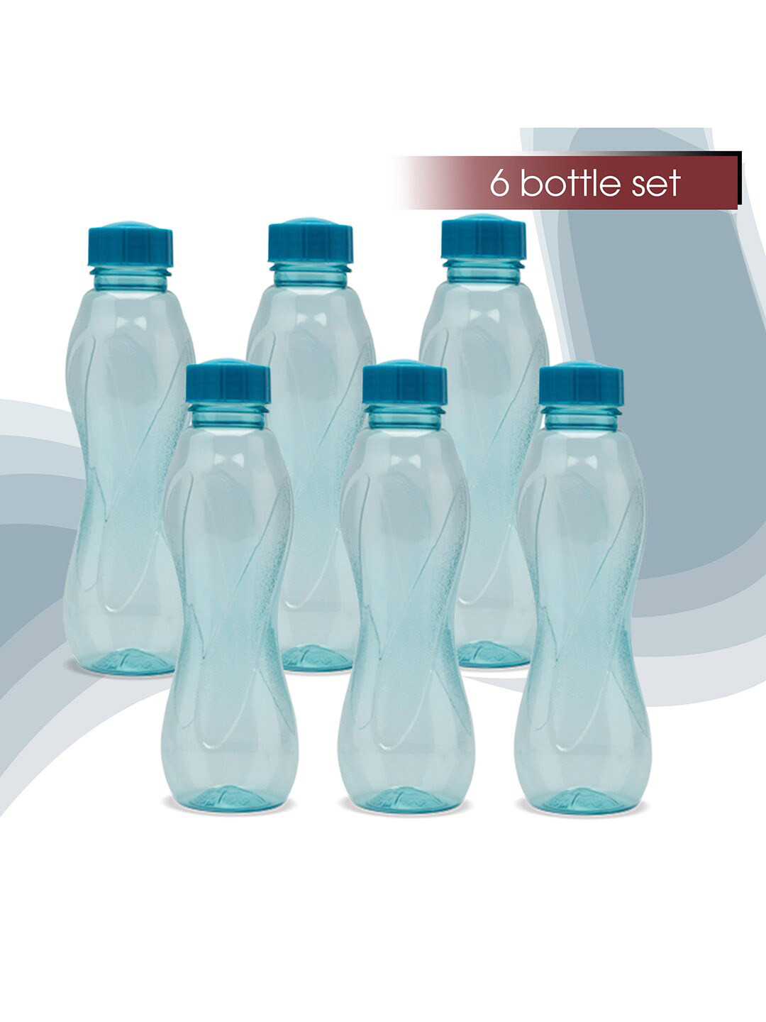Milton Blue Solid Plastic Spill Proof 6 Piece Water Bottle - 1L - Image 2