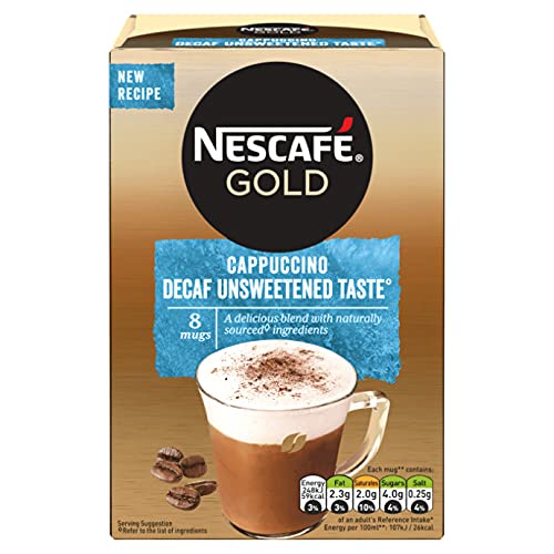 Nescafe Gold Decaf Cappuccino Unsweetened Coffee, 120 g - Image 5
