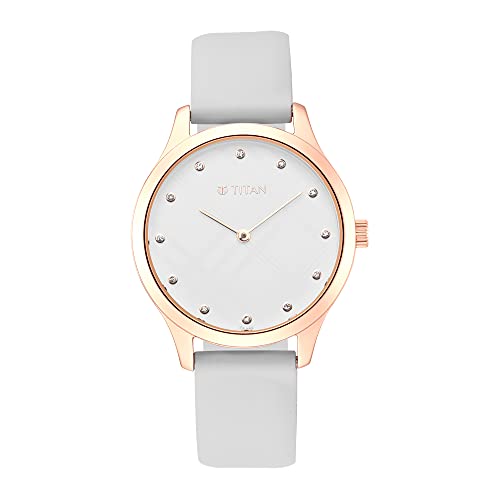 Titan Athleisure White Dial Analog