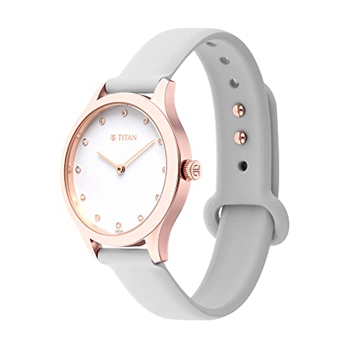 Titan Athleisure White Dial Analog