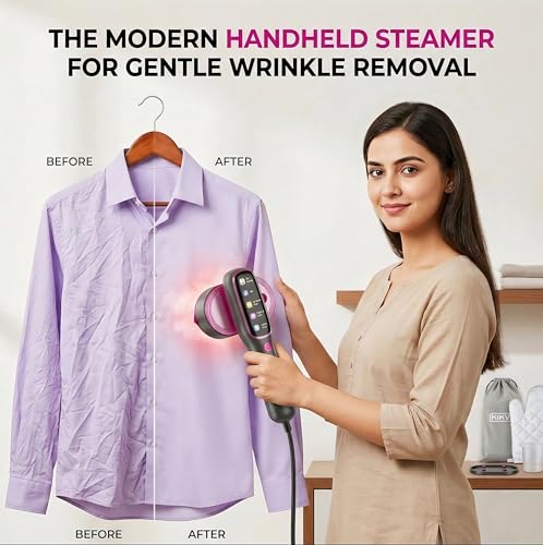 kikvi 2-in-1 Handheld Garment Steamer