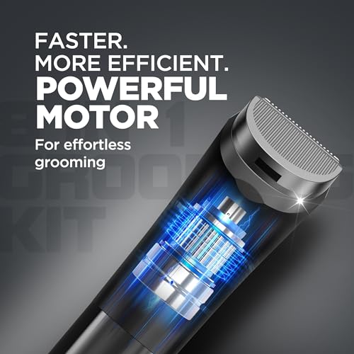 Havells 8 in 1 Grooming Kit |2-in-1 Special Blade|Nose & Ear Attachment|4 Beard & 2 Hair Combs|Type C Turbo Charge|No Nicks & Cuts|2 Year Guarantee|GS4008 - Image 7