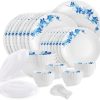cello Pack of 47 Opalware Dazzle Series Spring Tulip Crockery Set - Image 9