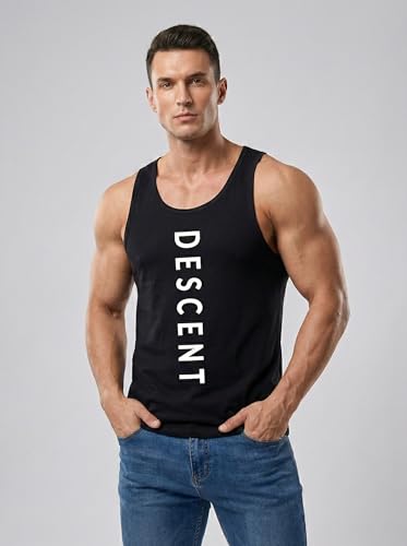 Glito Polyester Letter Printed Vest