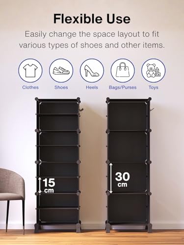 BOXJOY 8 Shelf Shoe Rack