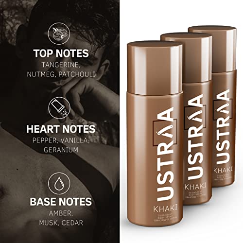 USTRAA Khaki Deodorant Body Spray
