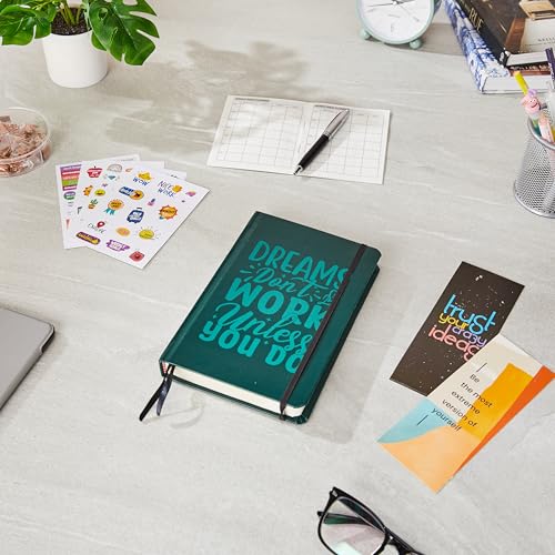 Amazon Basics Undated Planner | Dark Brown Faux Leather | Weekly, Monthly, Yearly Appointment Diary for Students & Teachers | Ideal for School & College Use - Image 2