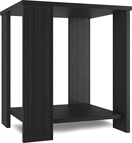 MAMTA Decoration MDF Wood Bedside End Table for Bedroom Living Room Wooden Nightstand Sofa Side Table with Storage Shelf (Wenge Finish), Design 7, Standard (MD-BEDSIDE-04-N) - Image 3