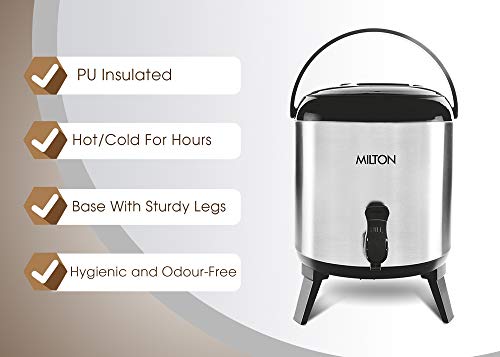 Milton Stellar 5 Thermosteel Water Jug, 4.6 litres, Silver | PU Insulated | Hot & Cold | Sturdy Base | Hygienic | Odour Free - Image 5