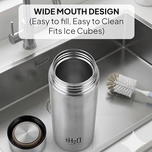 CELLO H2O Stainless Steel Water Bottle For Office & Daily Use 1000 ml, Silver | Single Wall Freezer & Fridge Safe, Lightweight & Stylish Leakproof Rustproof Steel Water Bottle For School, Gym & Travel - Image 7