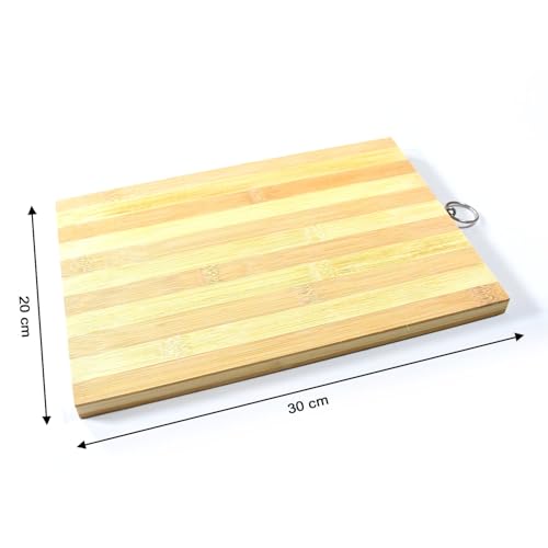 Natural Wood Chopping Cutting Board for Kitchen – BPA-Free, Ideal for Vegetables, Fruits & Cheese | Durable & User-Friendly - Image 3