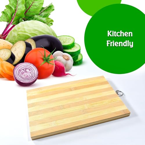 Natural Wood Chopping Cutting Board for Kitchen – BPA-Free, Ideal for Vegetables, Fruits & Cheese | Durable & User-Friendly - Image 4
