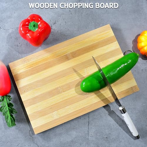 Natural Wood Chopping Cutting Board for Kitchen – BPA-Free, Ideal for Vegetables, Fruits & Cheese | Durable & User-Friendly - Image 5