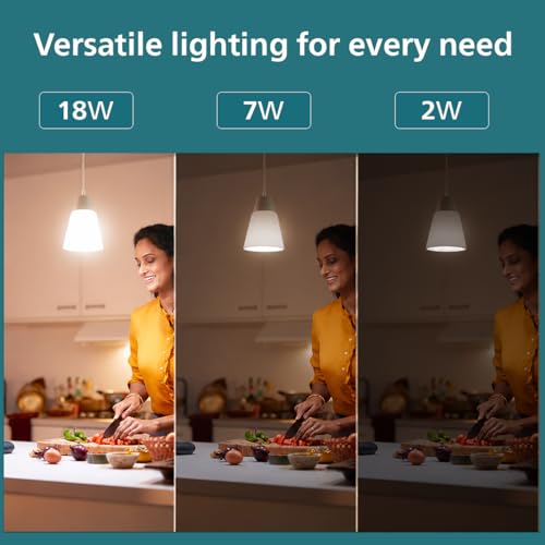 Philips 18W Dimmable LED Bulb | Cool White 6500K | B22 Base | Adjustable Brightness LED Light | Energy Efficient & Versatile Lighting | Pack of 1 - Image 5