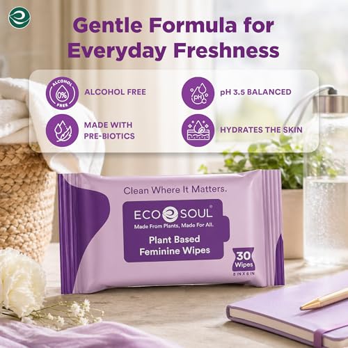 EcoSoul Plant-Based Intimate Wipes