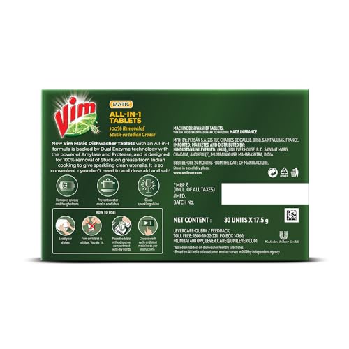 Vim Matic Dishwasher tablets All-In-One