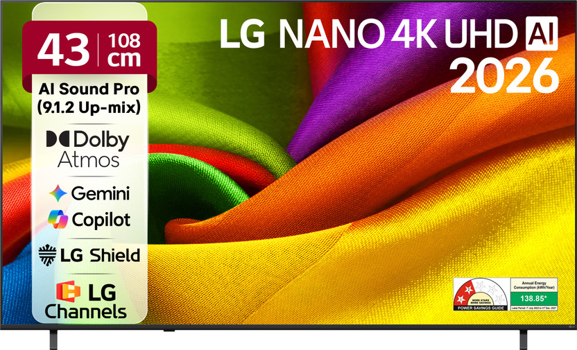 AI NANO NU87 108 cm (43 inch) Ultra HD (4K) LED Smart WebOS TV 20...more