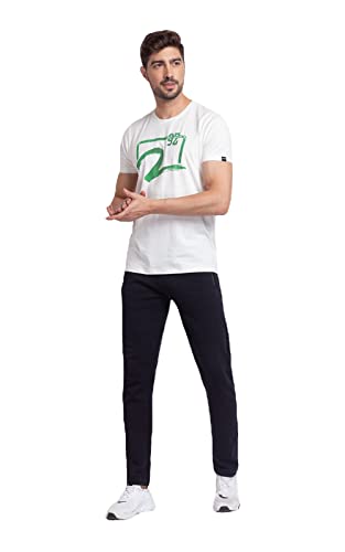 Spykar Men's Mid Rise Cotton Slim Fit Trackpants - Image 4