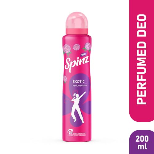 SPINZ Exotic Perfumed Deo For Women With Bulgarian Rose Fragrance For Long Lasting Freshness & 24 Hours Protection From Odour Causing Bacteria, 200ml - Image 3