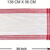 Namal Poly Cotton Embroidered Men, Women Shawl (Red, White) - Image 2
