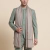 Namal Poly Cotton Embroidered Men, Women Shawl (Red, White) - Image 5