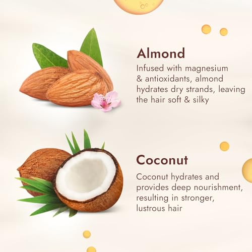 Parachute Advansed Almond enriched Coconut Hair Oil with Vitamin E 300ml|Nourishes & Softens Hair | Helps Control Hair Fall| Helps Promotes Hair Growth | Up to 2x Softer Hair|Non-Sticky Formula| Dermatologically-Tested Hair Oil | For Men & Women - Image 4