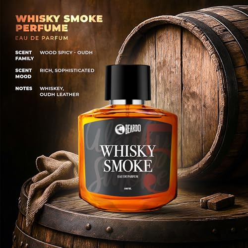 Beardo Whisky Smoke Eau De Parfum Men Spicy, Woody - Oudh Perfume For Men Long Lasting, Date Night Fragrance Body Spray For Men, 100ml - Image 4