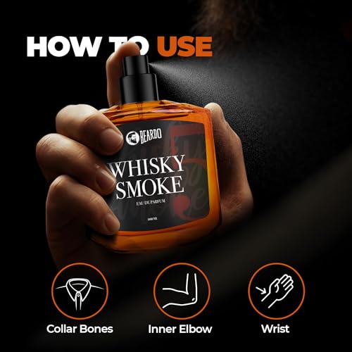 Beardo Whisky Smoke Eau De Parfum Men Spicy, Woody - Oudh Perfume For Men Long Lasting, Date Night Fragrance Body Spray For Men, 100ml - Image 7