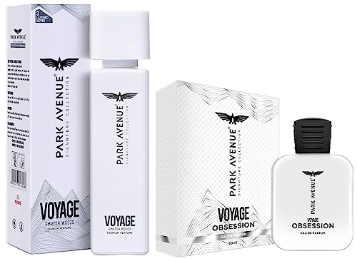 Park Avenue Men Voyage Obsession Eau De Parfum, 50 Ml &Voyage Amazon Woods Perfume Spray, 120Ml