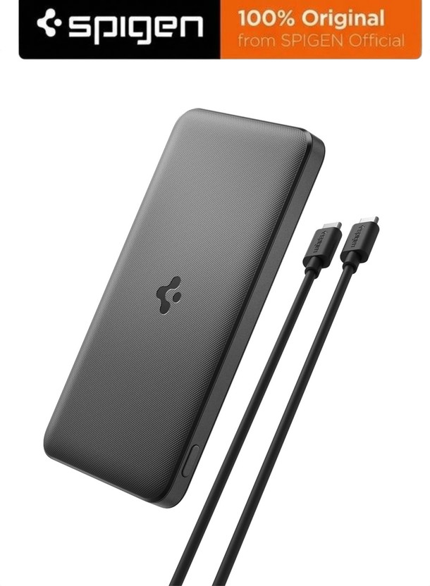 Spigen 10000 mAh 22.5 W Power Bank (Black, Lithium Polymer, Fast ...more