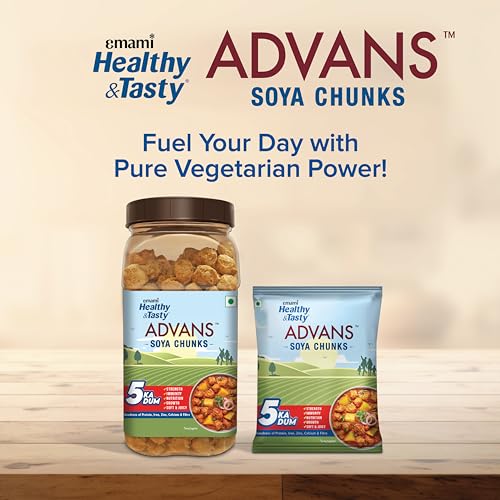 Emami Healthy & Tasty Advans SOYA Chunks 1 Kg - Family Pack - Image 3