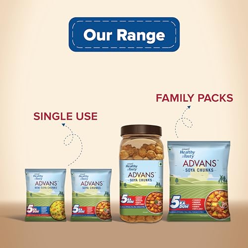 Emami Healthy & Tasty Advans SOYA Chunks 1 Kg - Family Pack - Image 7