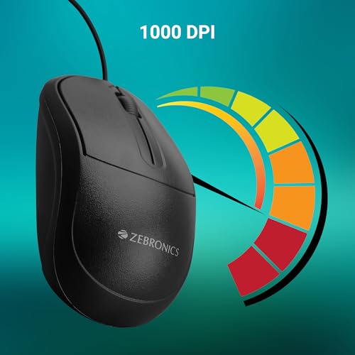 Zebronics Zeb-Comfort+ Wired Mouse - Image 5
