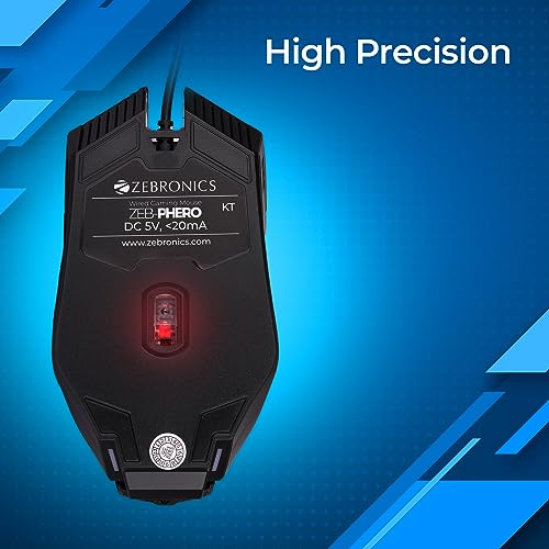ZEBRONICS PHERO Wired Gaming Mouse