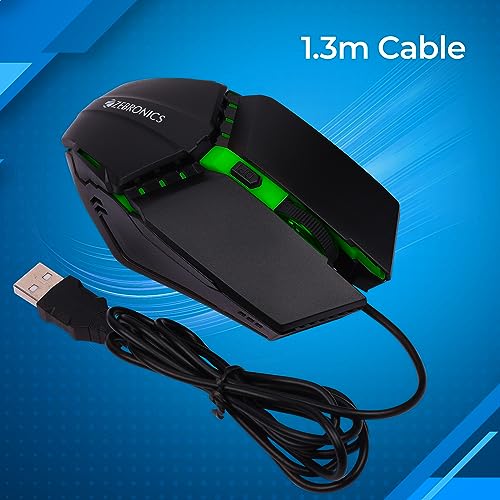 ZEBRONICS PHERO Wired Gaming Mouse