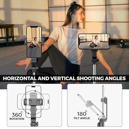 WeCool S2 Selfie Stick Tripod, 6sec Telescopic Pole with 42in/106cm extendable Selfie Stick, Detachable Mobile Holder with Wireless Remote for Photoshoot & Vlogging, Compatible with iPhone & Android - Image 3