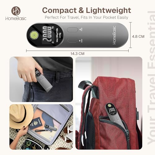 HOMEBASIC Digital Luggage Scale| Portable