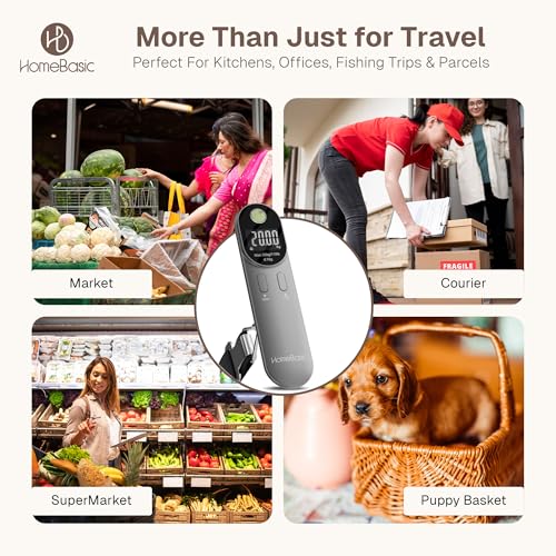 HOMEBASIC Digital Luggage Scale| Portable
