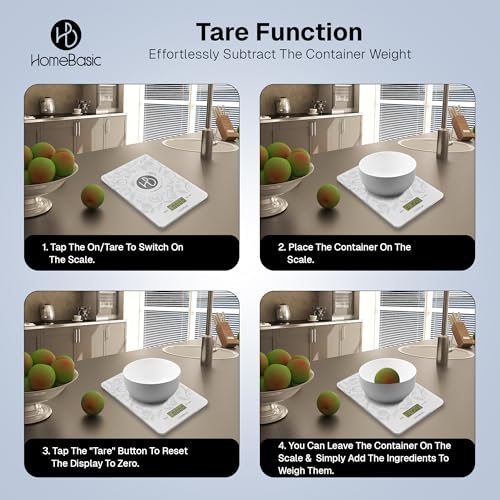 HOMEBASIC Digital Kitchen Weighing Scale