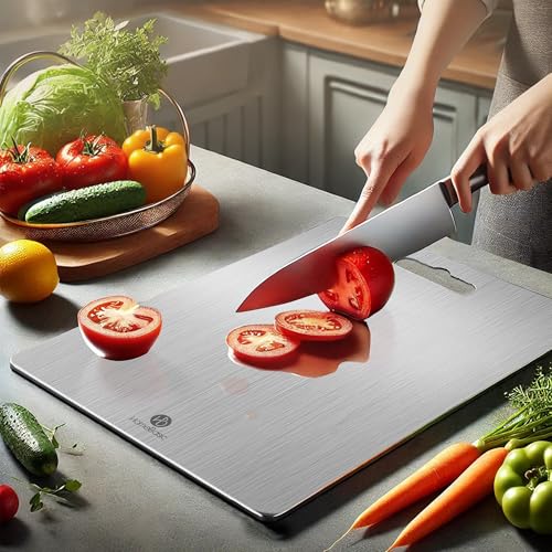 HOMEBASIC Stainless Steel Cutting Board