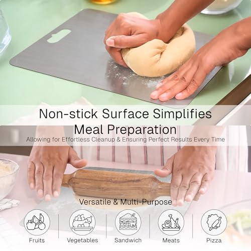 HOMEBASIC Stainless Steel Cutting Board