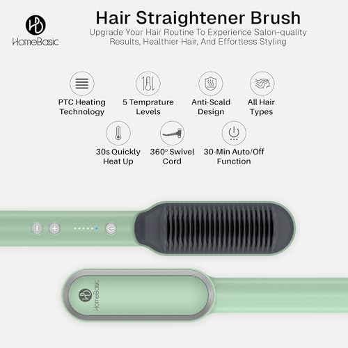 HOMEBASIC Hair Straightening Brush