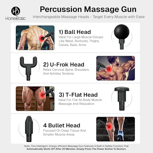 HOMEBASIC Muscle Mate Gun Massager