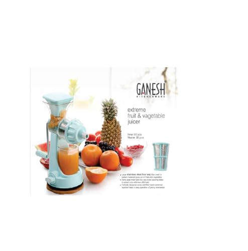 Ganesh Fruit & Vegetable Steel Handle Juicer, Blue - Image 5